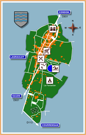 Stadsplattegrond van Gondrin...