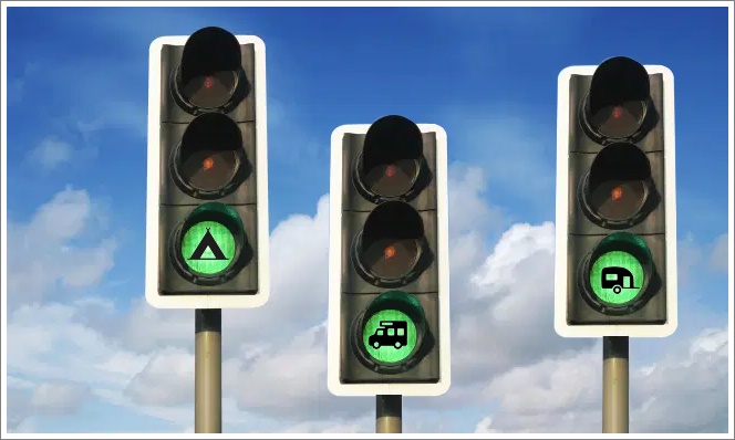 Alle lichten op groen voor een kampeervakantie in Frankrijk...