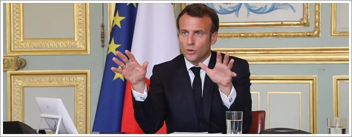 Toespraak van Emmanuel Macron...