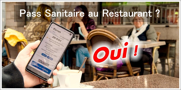 Pass Sanitaire voor restaurants vanaf 9 augustus...
