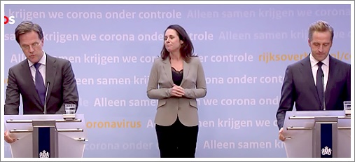 Persconferentie van Mark Rutte...