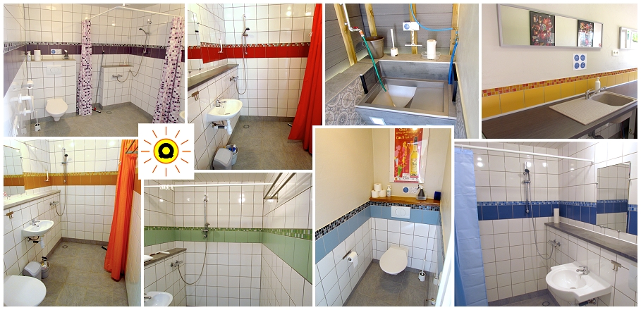Sanitaire voorzieningen op Camping La Brouquere...