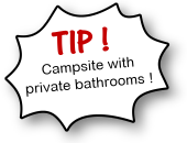 Campsite with private bathrooms...