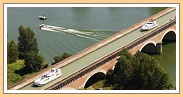 Fietsen langs het kanaal van de Garonne...