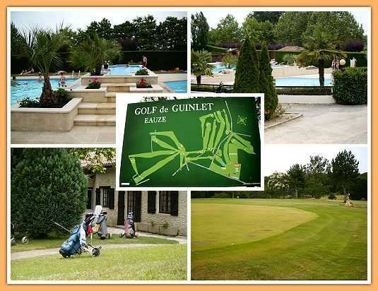 Golf Club de Guinlet in de bossen bij Eauze...