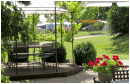 Terras van de camping...