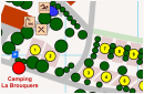 Plattegrond van de camping...