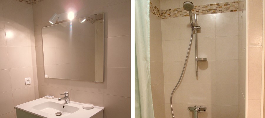 Badkamer in de gite ´La Couture´...