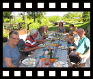 Table d´Hote - heerlijk eten en drinken op het terras...