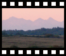 Zonsondergang over de Pyreneeen gezien vanaf de camping...