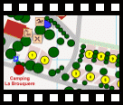 Plattegrond van Camping La Brouquere...