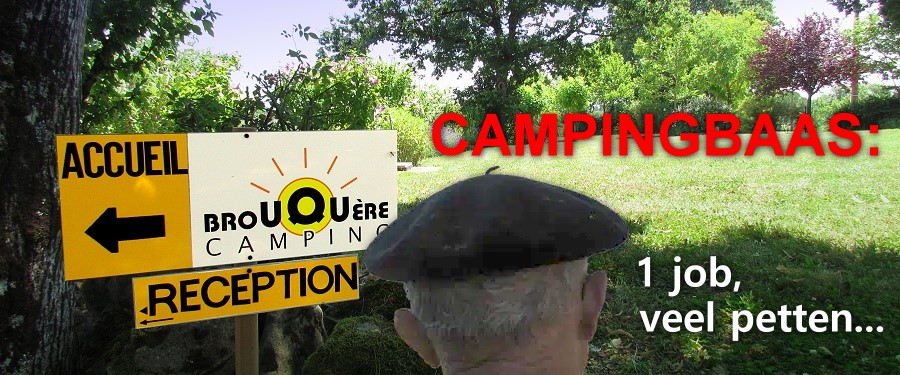 Campingbaas: 1 job, veel petten...
